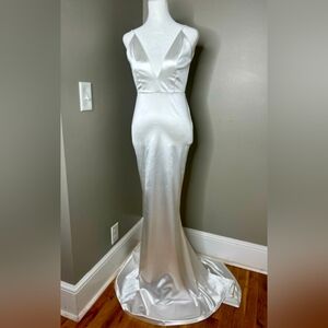 Shein Elegant White Gown Size XS
